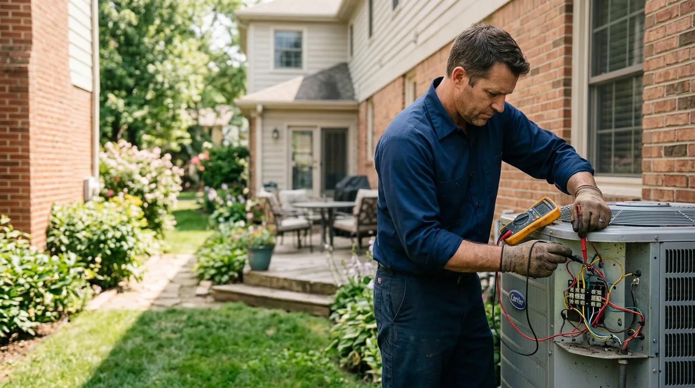 HVAC technician working near Mooresville, IN